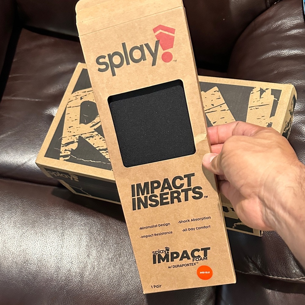 Free* Splay Black Impact Inserts for Men Shoes